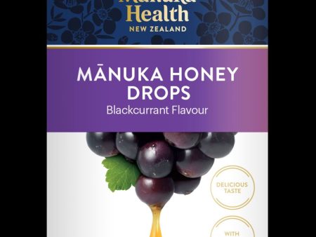 MGO 400+ Manuka Honey Drops with Blackcurrant 65gm-15 s For Sale