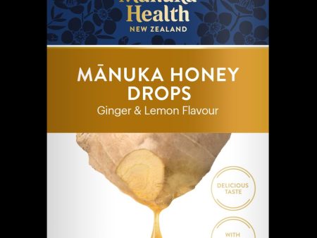 MGO 400+ Manuka Honey Drops with Ginger & Lemon 65gm-15  For Sale