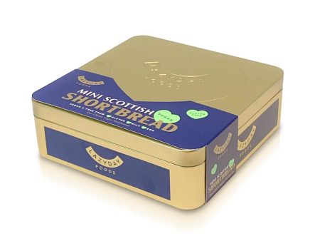 Lazy Days Scottish Vegan Mini Shortbread Gifting Tin 250g Hot on Sale