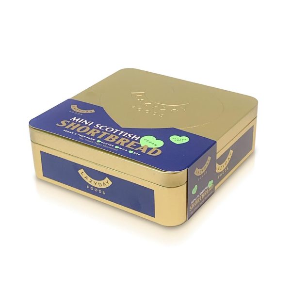 Lazy Days Scottish Vegan Mini Shortbread Gifting Tin 250g Hot on Sale