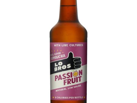 Lo Bros Kombucha Passionfruit Low sugar 330ml Online now