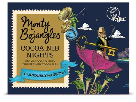 Monty Bojangles MB Cocoa Nib Nights Vegan Truffles 100g Online now