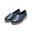 Barani Leather Pumps Ballet Flats 8938-71 Navy Supply