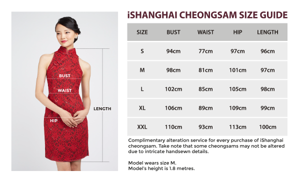 i-SHANGHAI Monochrome Elegance Cheongsam For Sale