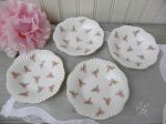 Set of 4 Vintage Pink Rose Rosebud Bone China Bowls For Cheap