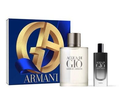 Acqua Di Giò Eau De Toilette 100ml & Acqua Di Giò Parfum 15ml Holiday Gift Set Cheap