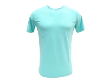 Ashford Round Neck Quick Dry T-Shirt - Sea Blue For Cheap