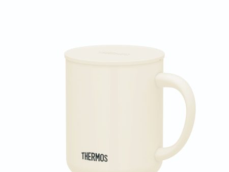 Thermos 0.45L SS Mug with Lid - White (JDG-451C MWH) Cheap