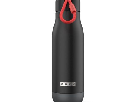 Zoku 18oz Stainless Steel Powder Coated Bottle - Black Online Sale