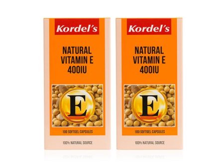 [Twin Pack} Kordel s Natural Vitamin E 400IU (100 Softgel Capsules x 2) Online