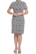 i-SHANGHAI Monochrome Elegance Cheongsam For Sale