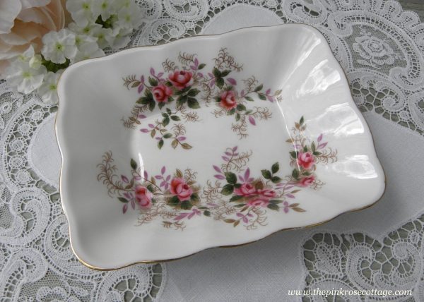 Vintage Royal Albert Trinket Mint Dish Lavender Rose Online now