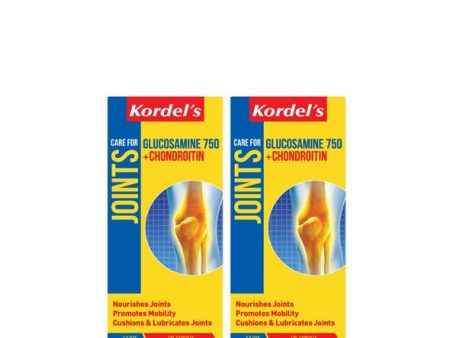 [Twin Pack] Kordel s Glucosamine 750 + Chrondroitin (120 capsules x 2) Online now