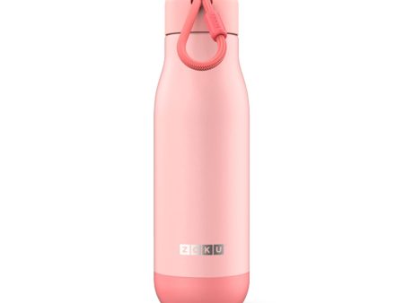 Zoku 18oz Stainless Steel Powder Coated Bottle - Coral Sale