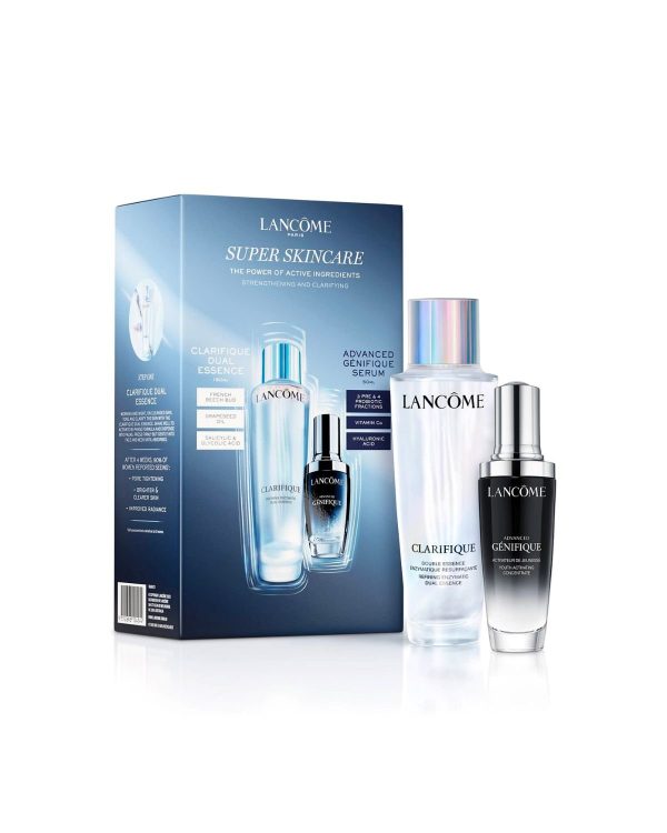 Super Skincare Sets: Clarifique Dual Essence 150ml & Advanced Genifique Serum 50ml Online Sale