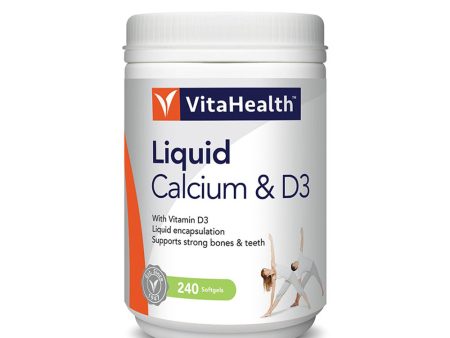 VitaHealth Liquid Calcium & D3 (240 Softgels) Hot on Sale