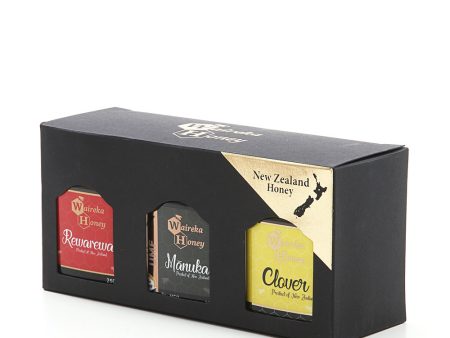 HONEY FARM Manuka UMF5+, Rewarewa & Clover Honey 250g in Gift Box For Cheap