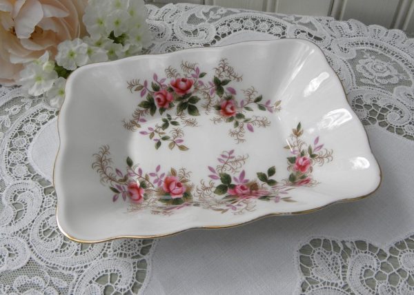 Vintage Royal Albert Trinket Mint Dish Lavender Rose Online now