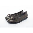 Barani Leather Pumps Ballet Flats With Fixed Buckle 8841-199 Grey Patent Discount