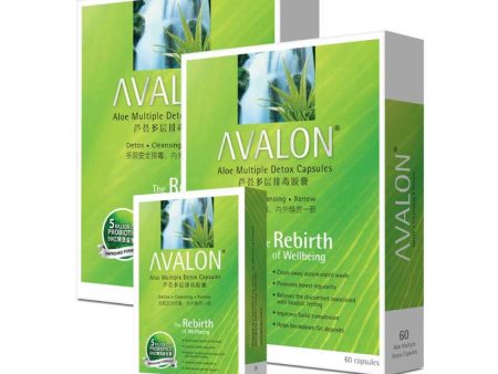 Avalon Aloe Multiple Detox (60 Capsules x 2 + 20 Capsules) Supply