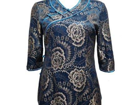 i-SHANGHAI Blouse - Peony Mandala For Sale