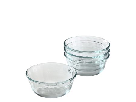 Pyrex 4pc 300ml Deep Pie Plate Set on Sale