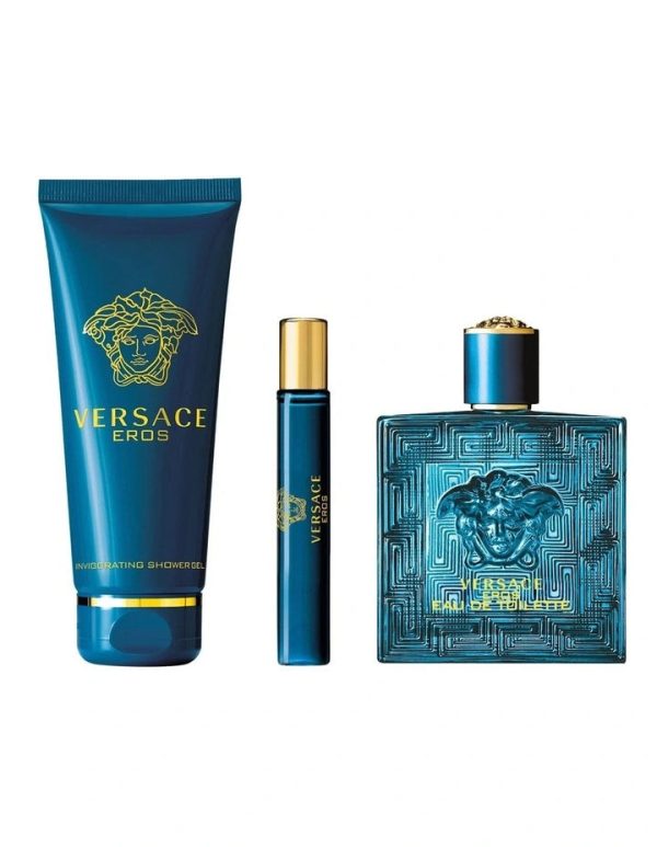 Versace Eros Pour Homme EDT Gift Set Xmas 24 For Sale