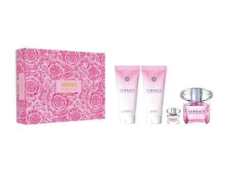 Versace Bright Crystal EDT Gift Set Xmas 24 For Cheap