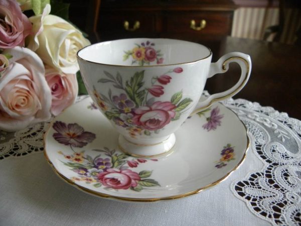 Vintage Tuscan Montrose Demitasse Teacup and Saucer Discount