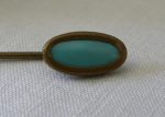 Antique Turquoise Gold Stick Pin on Sale