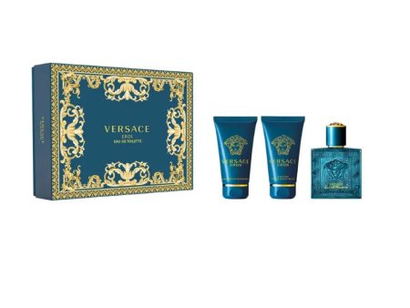 Versace Eros Pour Homme Gift Set 50ml EDT 2024 Fashion