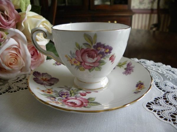 Vintage Tuscan Montrose Demitasse Teacup and Saucer Discount