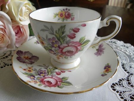 Vintage Tuscan Montrose Demitasse Teacup and Saucer Discount