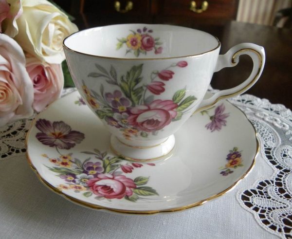 Vintage Tuscan Montrose Demitasse Teacup and Saucer Discount