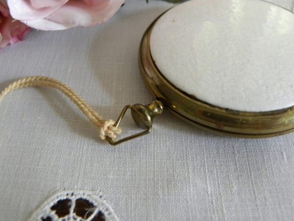 Vintage Pocket Watch Style Guilloche Ladies Powder Compact Supply