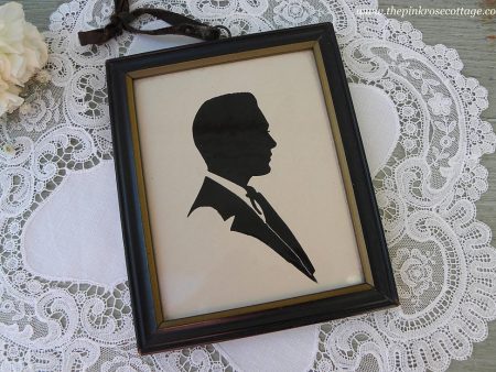 1933 Chicago Worlds Fair Armco-Ferro House Porcelain Gentleman Silhouette on Sale